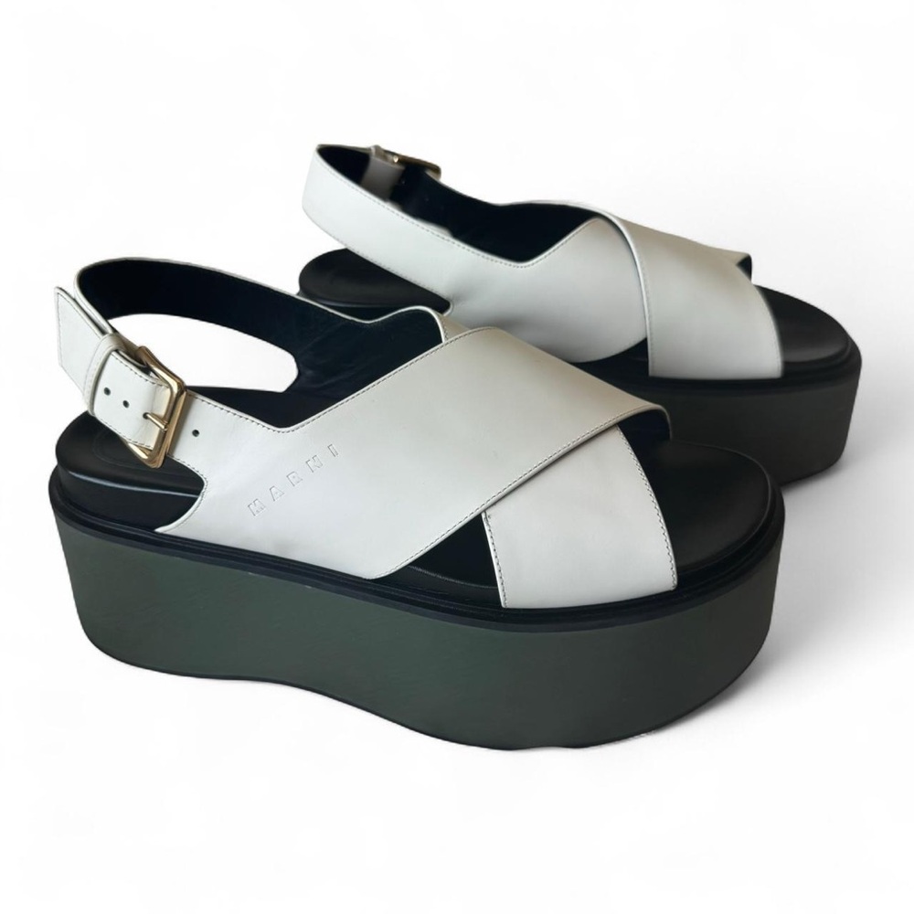 SOLD Marni 2022 Fussbett Platform Sandals - IT 40 - US 10